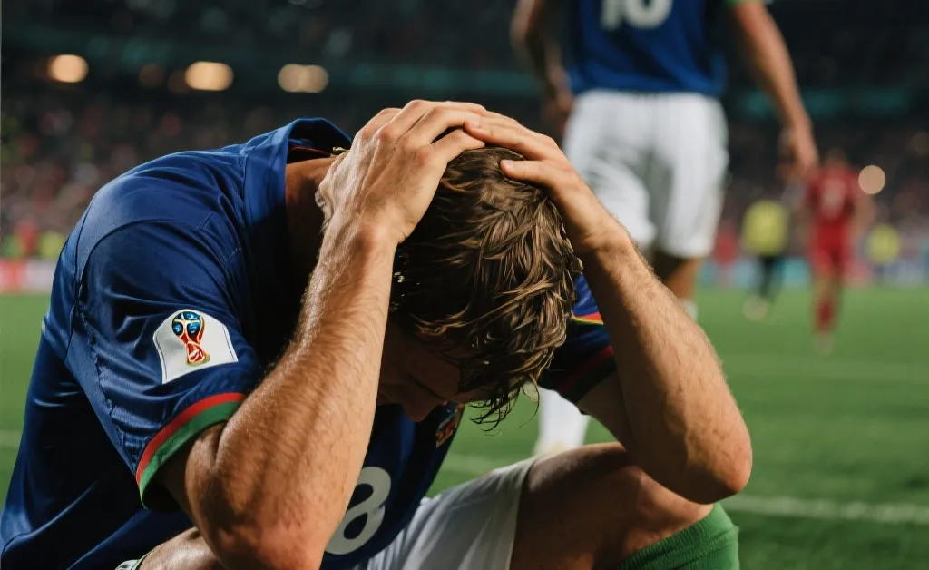 经典世界杯时刻，球员告别赛后抱头